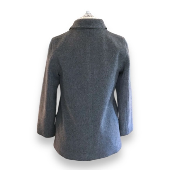 J. Crew Wool Gray Peacoat - Size XSP / XS Petite - Picture 4 of 14
